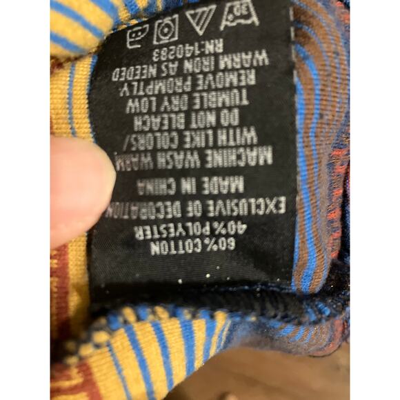 Beautiful Giant Hoodie Men’s M Willow Pullover Striped Blue Brown Cotton Blend - Picture 6 of 6